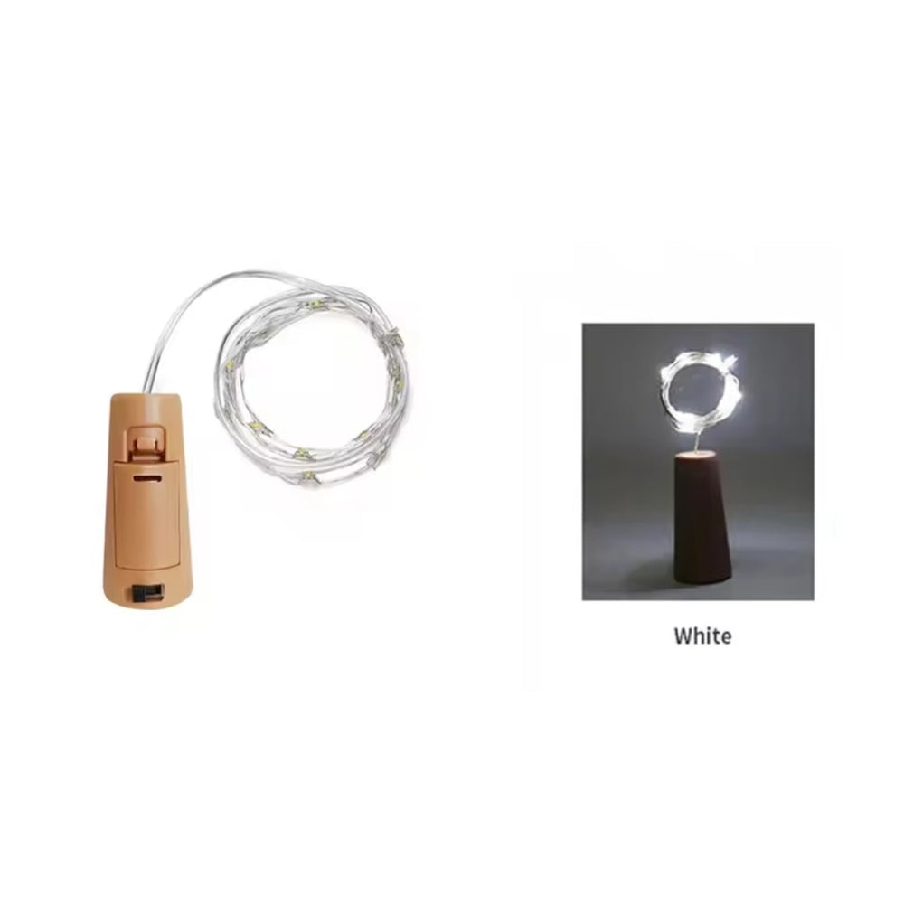 LED Wine Bottle Fairy String Lights – Waterproof Cork Garland