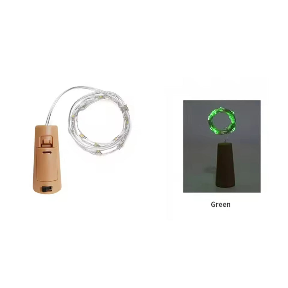 LED Wine Bottle Fairy String Lights – Waterproof Cork Garland