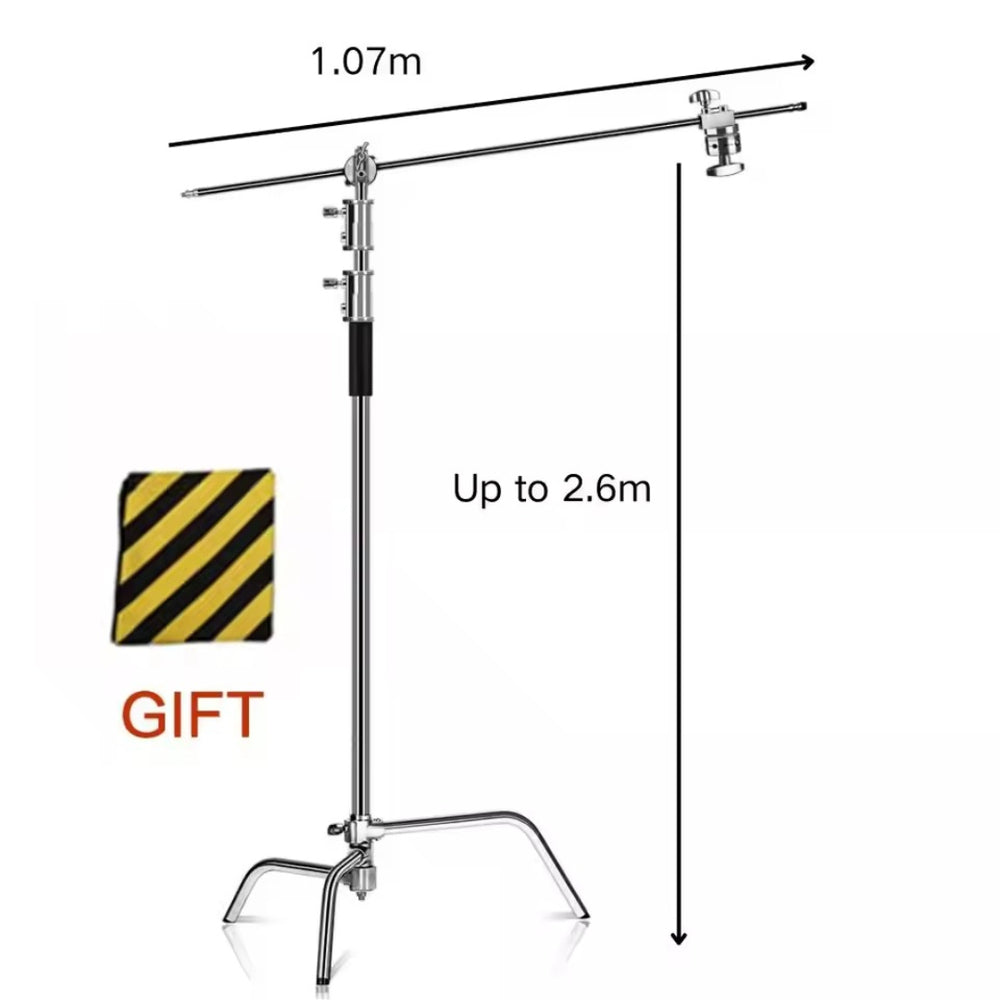 2.49M Cross Arm Light Stand Kit with Weight Bag – Photo Studio Rod