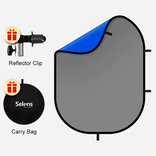 Selens Collapsible Portable Green & Blue Screen Backdrop for Photography