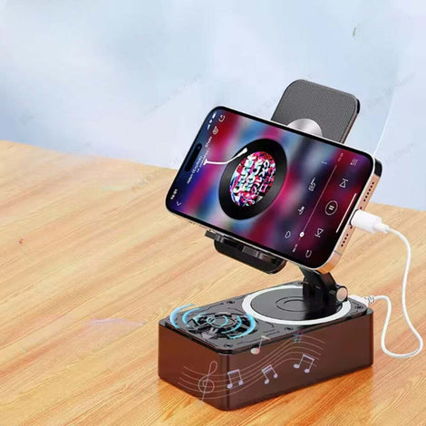 3-in-1 Bluetooth 5.3 Speaker Power Bank & Foldable Phone Stand