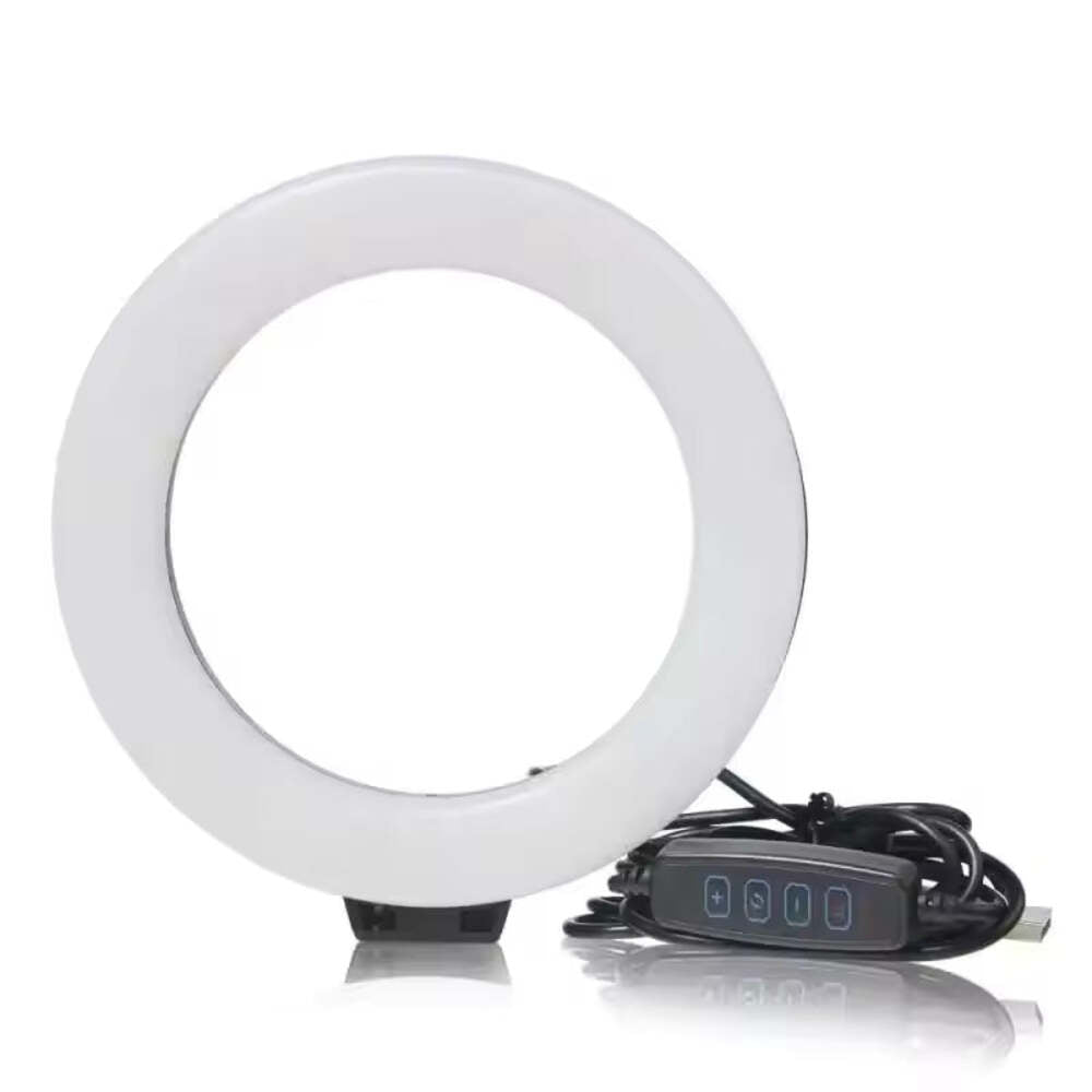6-Inch LED Ring Light with Tripod – USB Dimmable Selfie & Video Lighting
