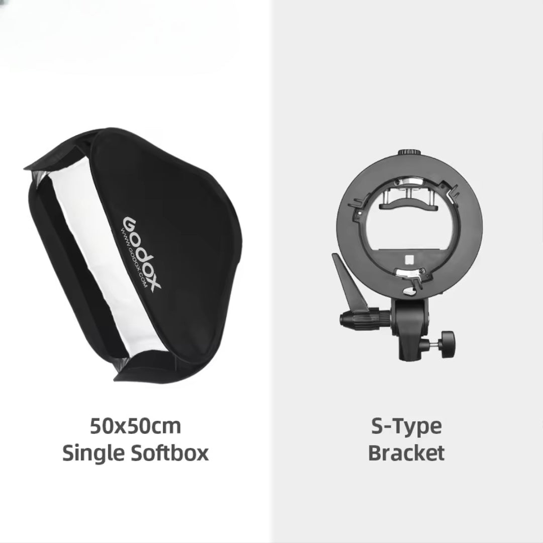 Godox  Adjustable Softbox Kit with Bowens Mount for Speedlite Flash