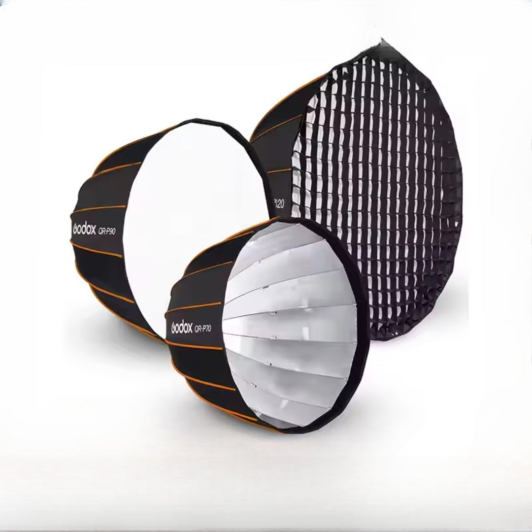Godox QR-P70/90/120 Quick Release Parabolic Softbox with Grid – Bowens Mount