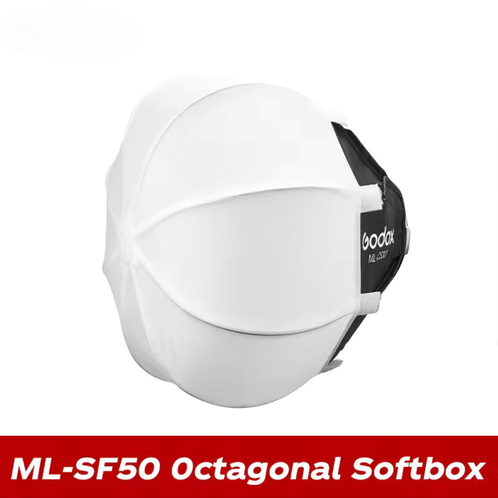 Godox ML100Bi LED Light with Bowens Mount, Softbox & Power Bank Holder