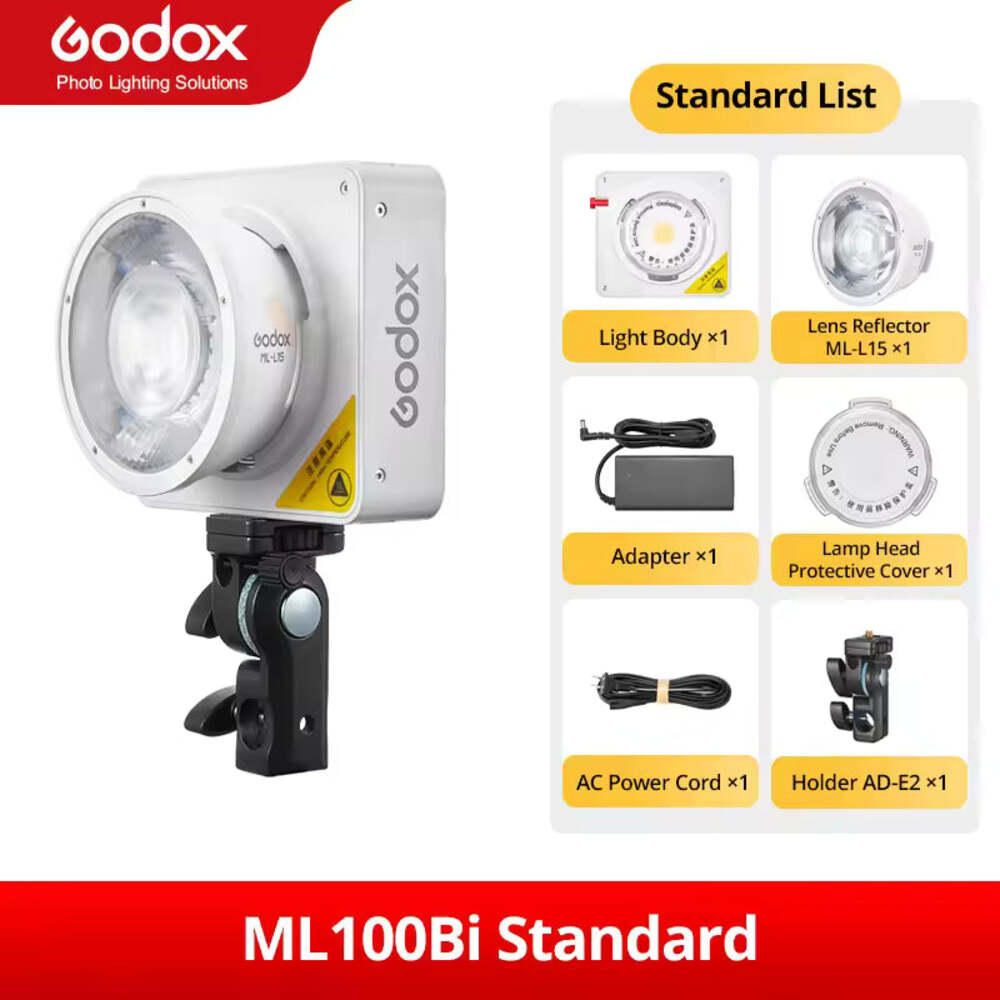 Godox ML100BI Bi-Color LED Video Light 2800-6500K with APP & FX Effects for Filmmaking Vlog