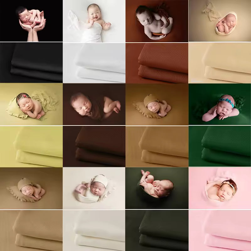 Newborn Photography Wrap – Soft, Stretchable Baby Photo Prop