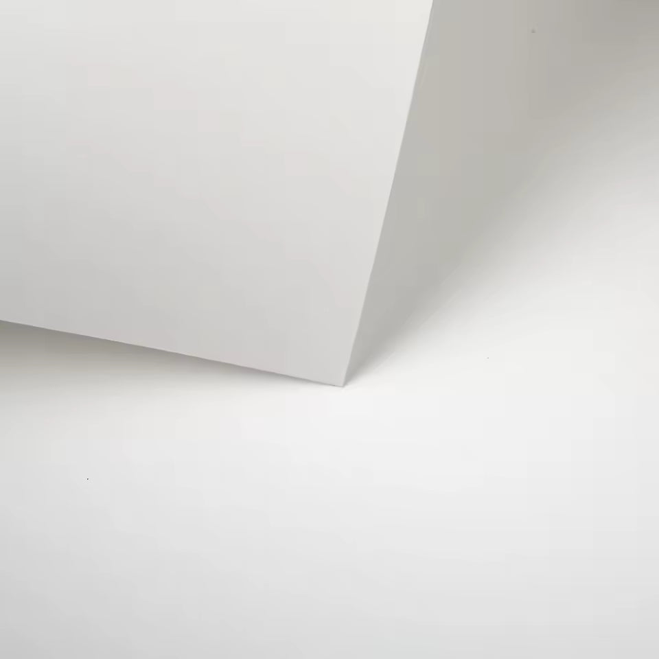 55×120cm Solid Matte PVC Waterproof White Photography Backdrop