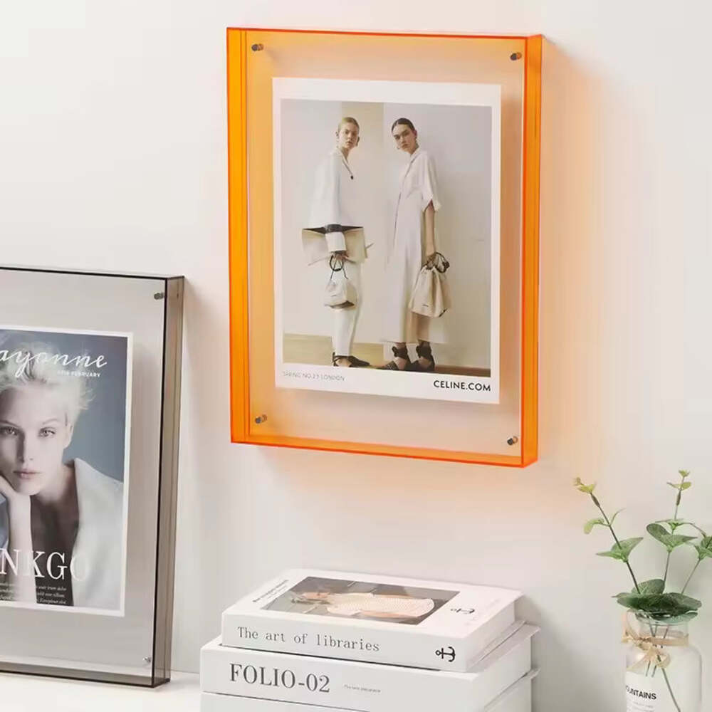 Transparent Acrylic Photo Frame – Wall & Tabletop Display for Posters, Paintings, Photos