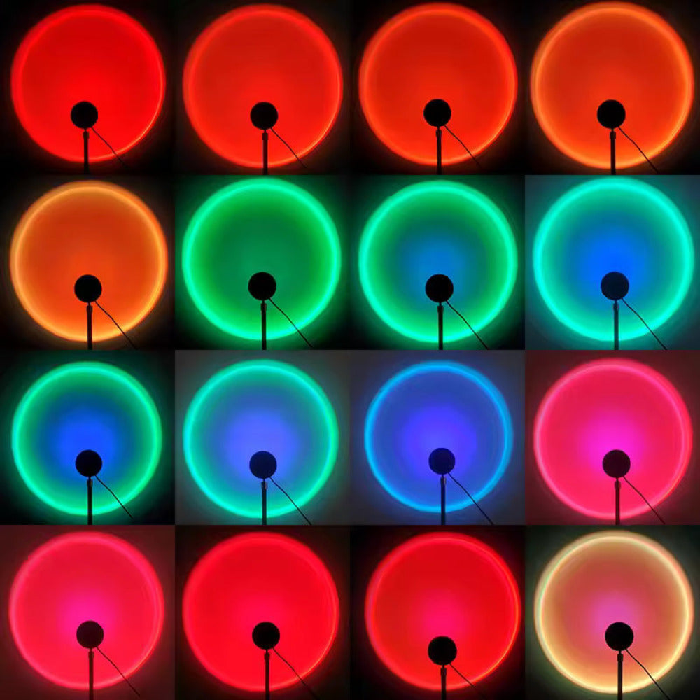 ZK20 LED Sunset Lamp Projector with Remote – Rainbow Night Light Decor