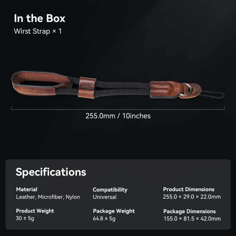 SmallRig Universal Camera Hand Strap Leather 3926