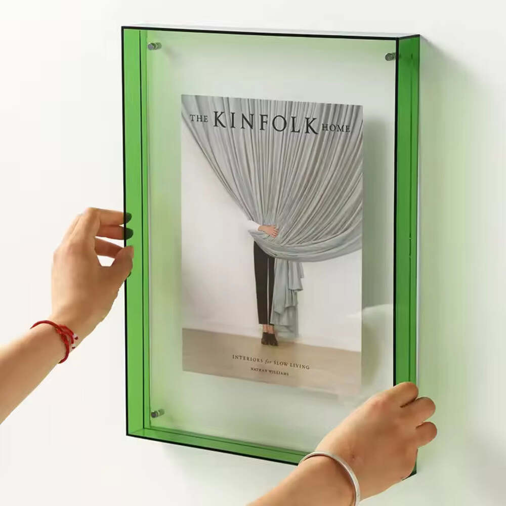 Transparent Acrylic Photo Frame – Wall & Tabletop Display for Posters, Paintings, Photos