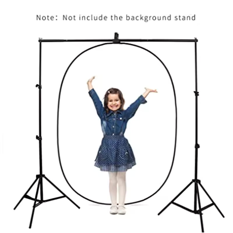 60×90cm 2-in-1 White & Black Collapsible Photography Reflector Backdrop