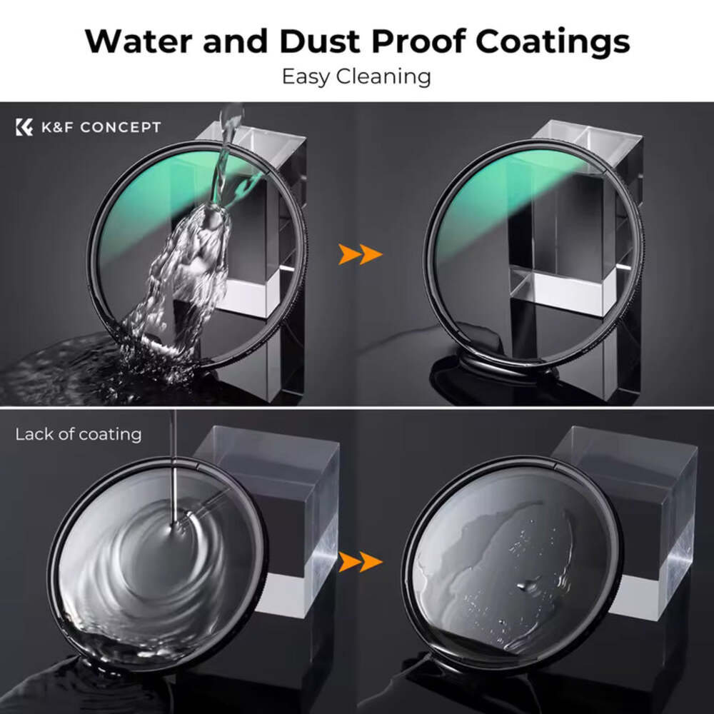 K&F Concept 49–82mm Ultra-Slim HD CPL Filter Nano-X Polarizer Lens