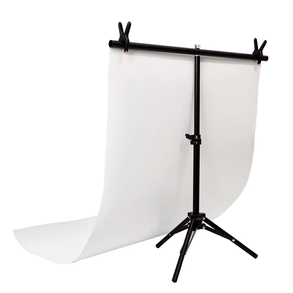 55×120cm Solid Matte PVC Waterproof White Photography Backdrop