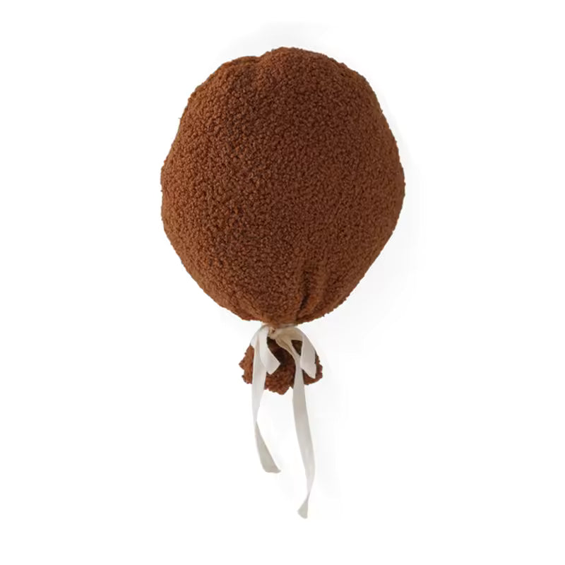 Baby Teddy Velvet Balloon Pillow – Newborn Photography & Nursery Decor