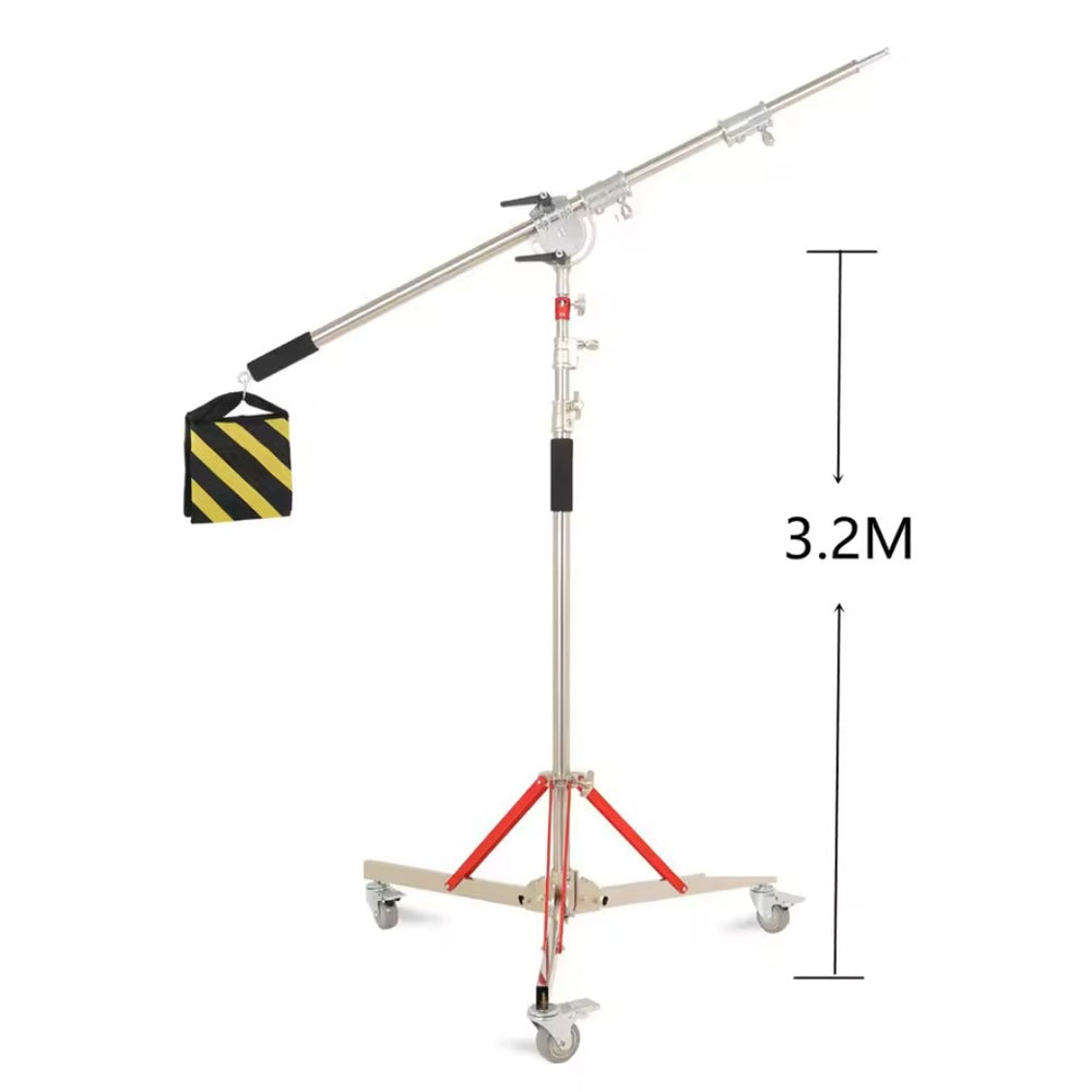 2.49M Cross Arm Light Stand Kit with Weight Bag – Photo Studio Rod