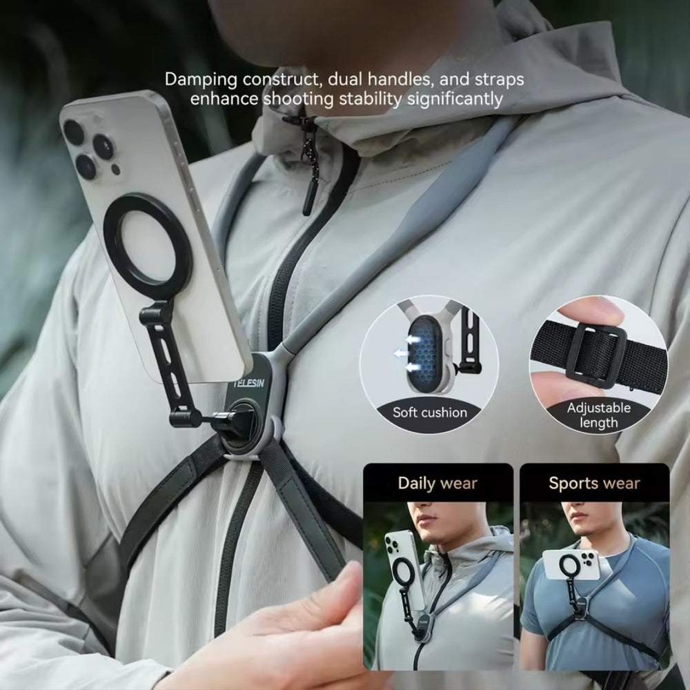 TELESIN Magnetic Neck Mount with Quick Release – Phone Accessories