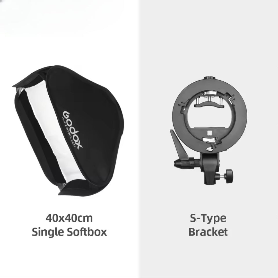 Godox  Adjustable Softbox Kit with Bowens Mount for Speedlite Flash