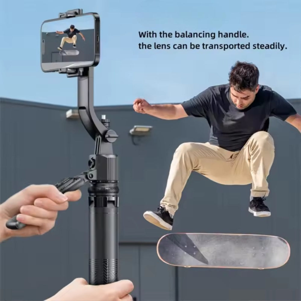 C17 AI Tracking Selfie Stick Tripod with 360° Rotation & Fill Light