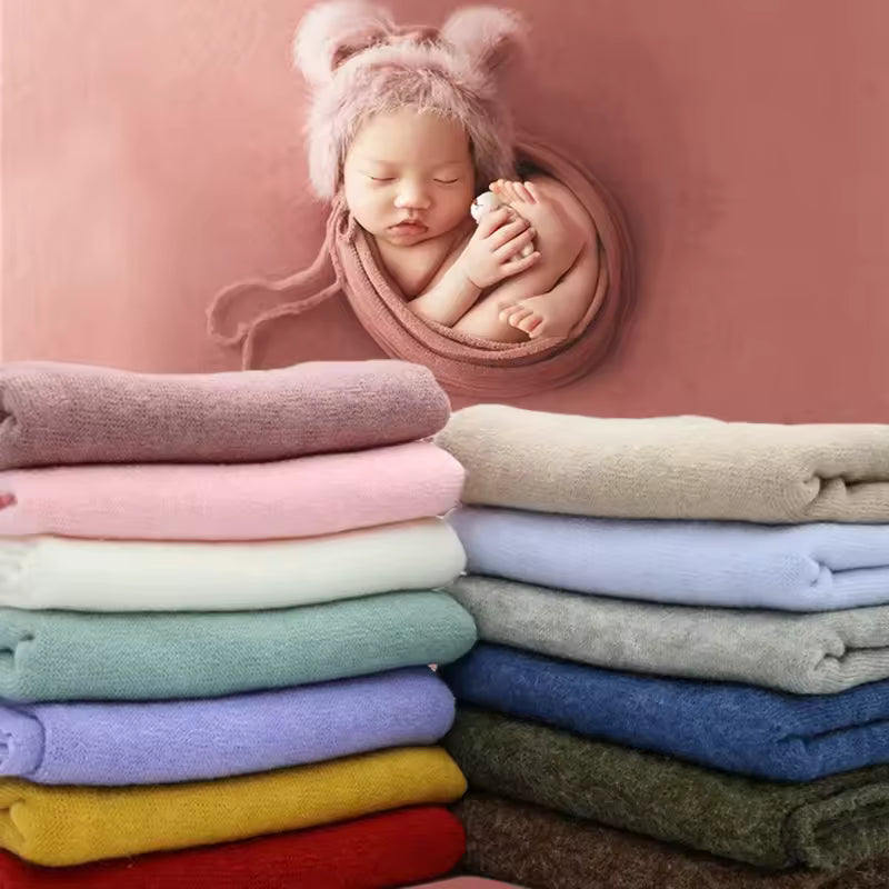 140×170cm Newborn Photo Blanket – Stretch Fabric Backdrop Prop