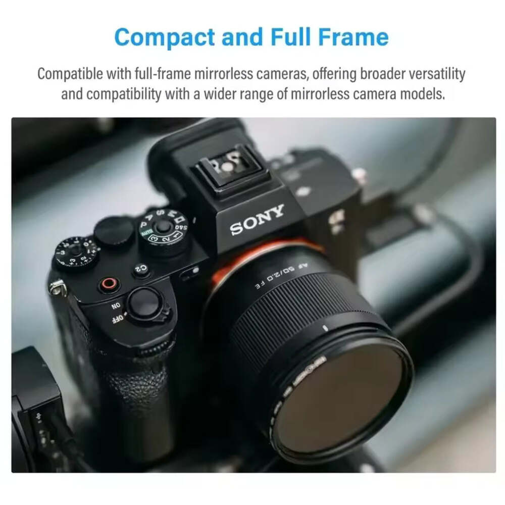 Viltrox AF 50mm f/2.0 Prime Lens for Sony E & Nikon Z Full Frame Cameras