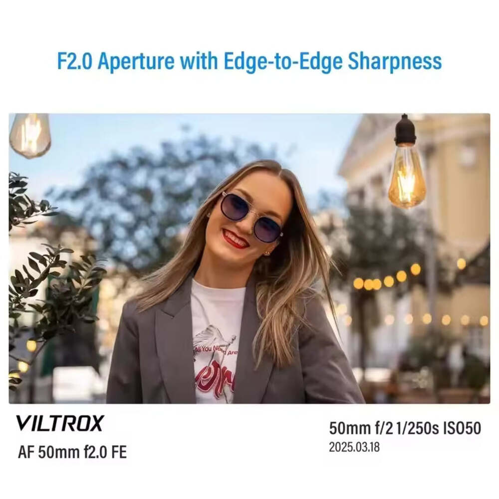 Viltrox AF 50mm f/2.0 Prime Lens for Sony E & Nikon Z Full Frame Cameras