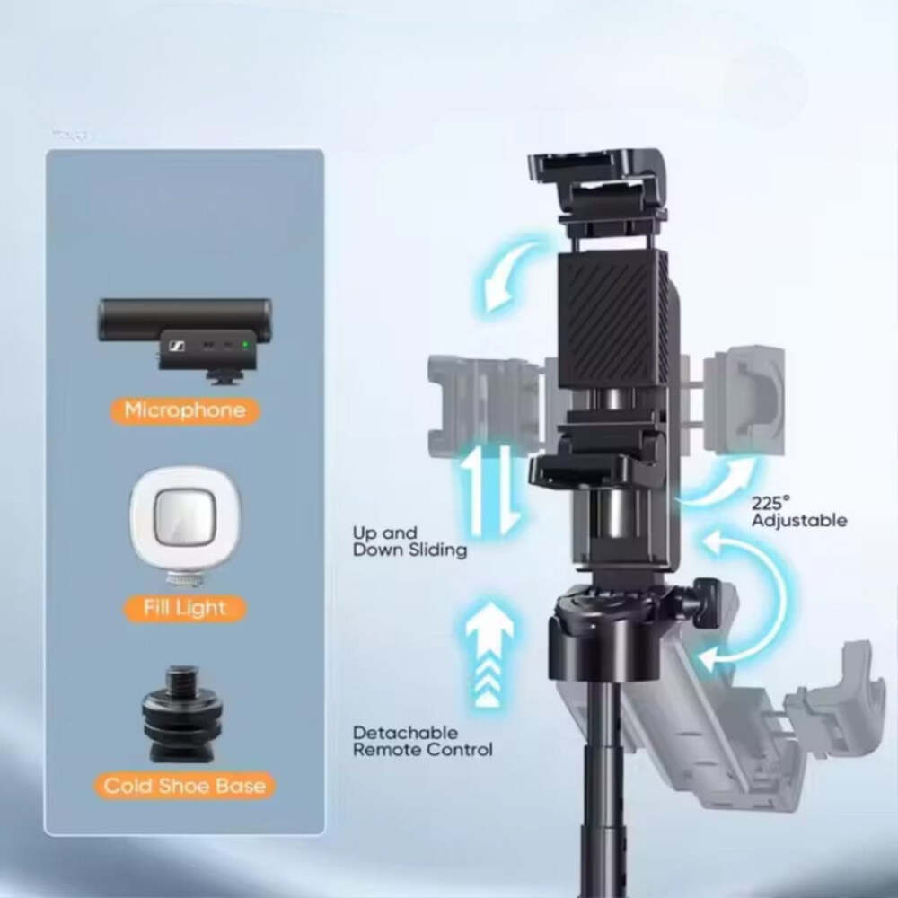 FANGTUOSI Wireless Selfie Stick Tripod – Foldable Anti-Shake Stand