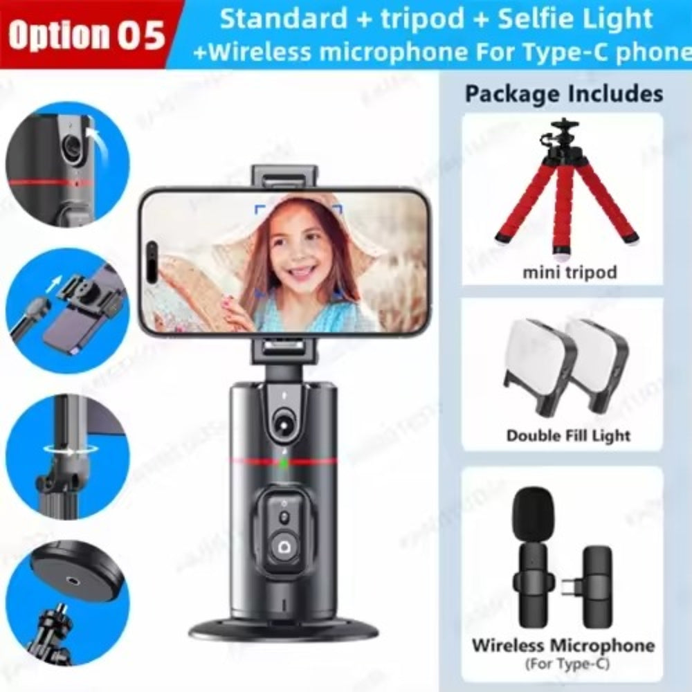 FANGTUOSI 360° Gimbal Stabilizer Selfie Stick for Smartphone Live
