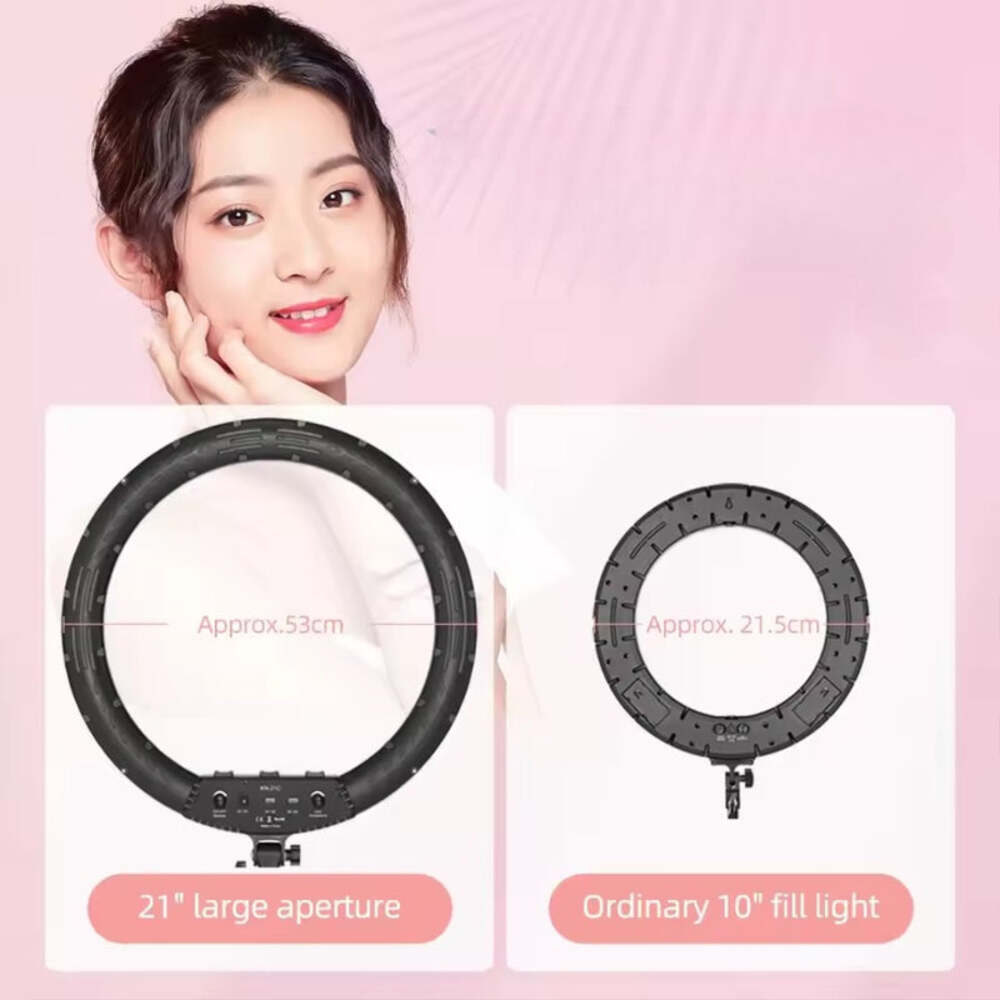 AMBITFUL 18/21'' 50W LED Ring Light Bi-Color 3000–6000K w/ Remote