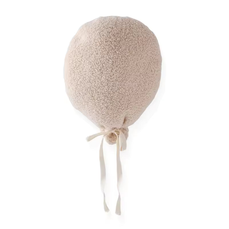 Baby Teddy Velvet Balloon Pillow – Newborn Photography & Nursery Decor