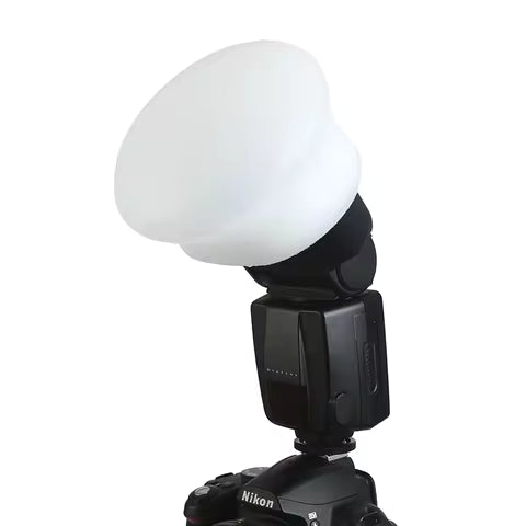 Magnetic Silicone Light Diffuser Sphere for Godox Canon Nikon Yongnuo Speedlite (MagMod Style)