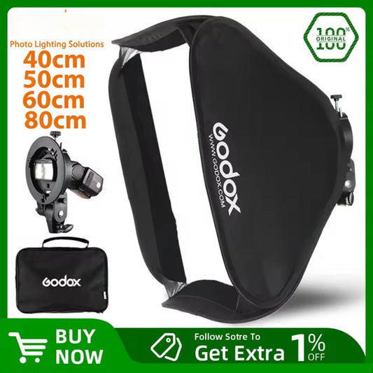 Godox  Adjustable Softbox Kit with Bowens Mount for Speedlite Flash