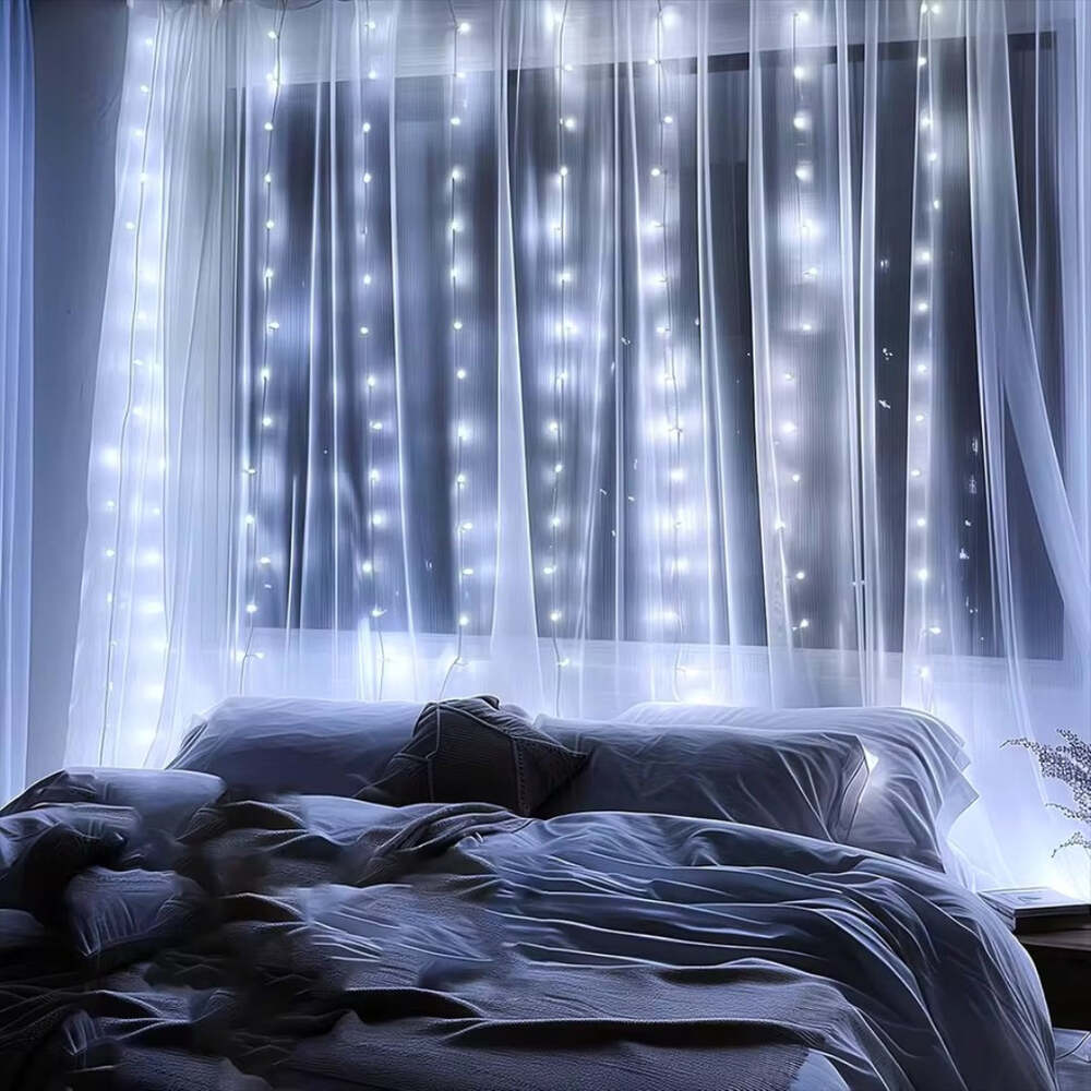 LED Curtain String Lights – Indoor/Outdoor Christmas Decoration