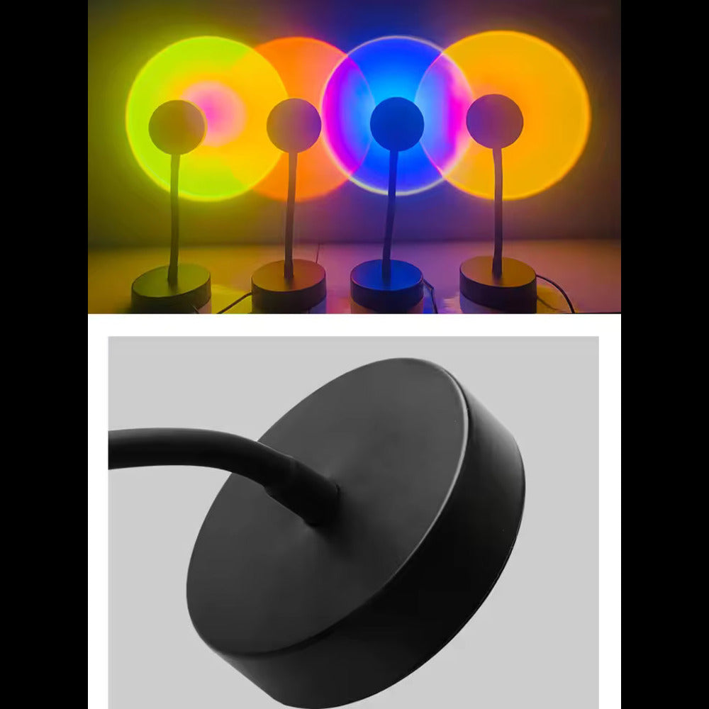 ZK20 LED Sunset Lamp Projector with Remote – Rainbow Night Light Decor