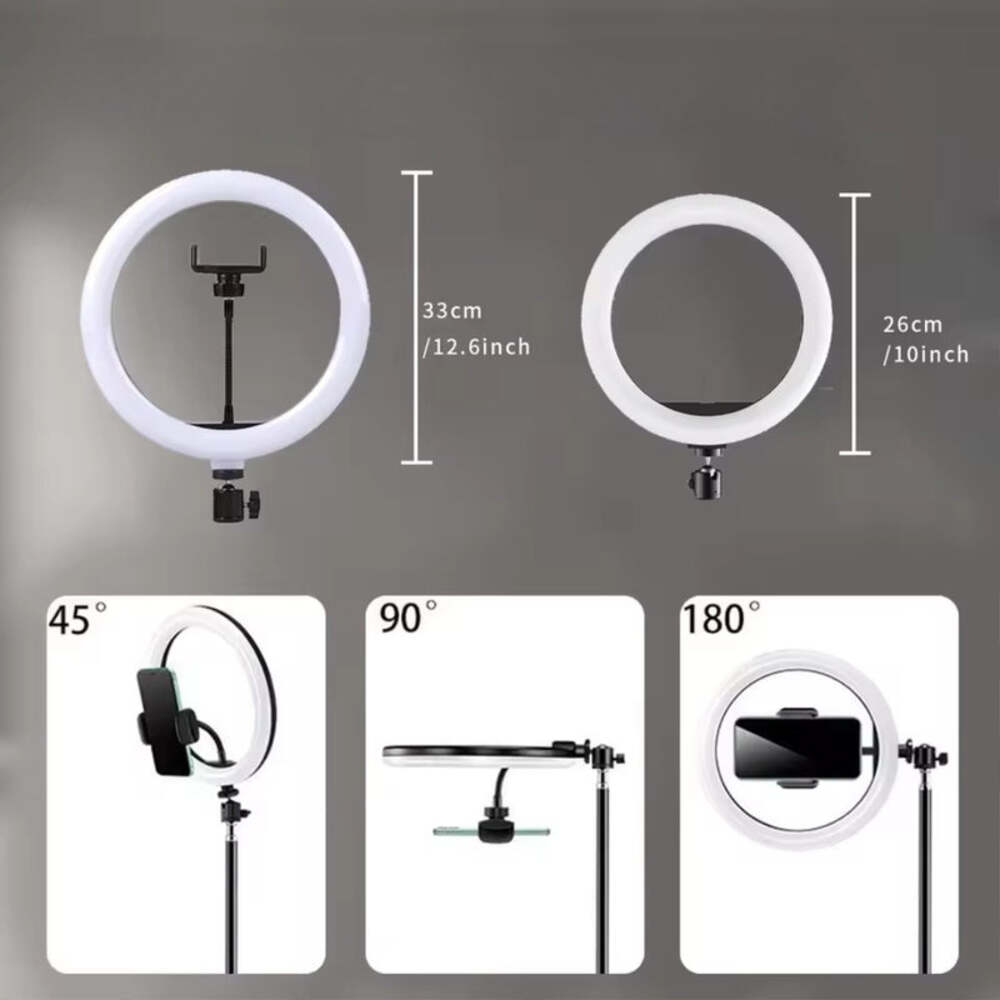 26CM LED Ring Light with Tripod Stand for Photography & Live Streaming