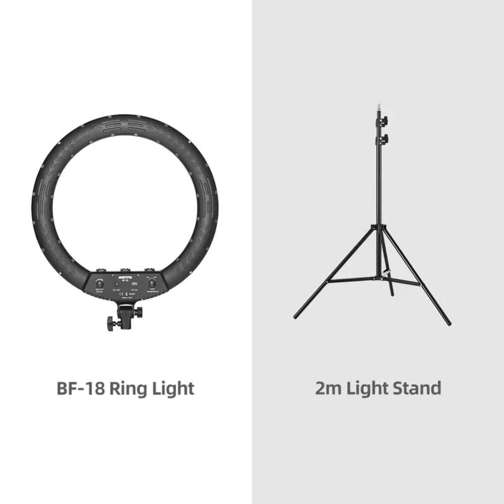 AMBITFUL 18/21'' 50W LED Ring Light Bi-Color 3000–6000K w/ Remote