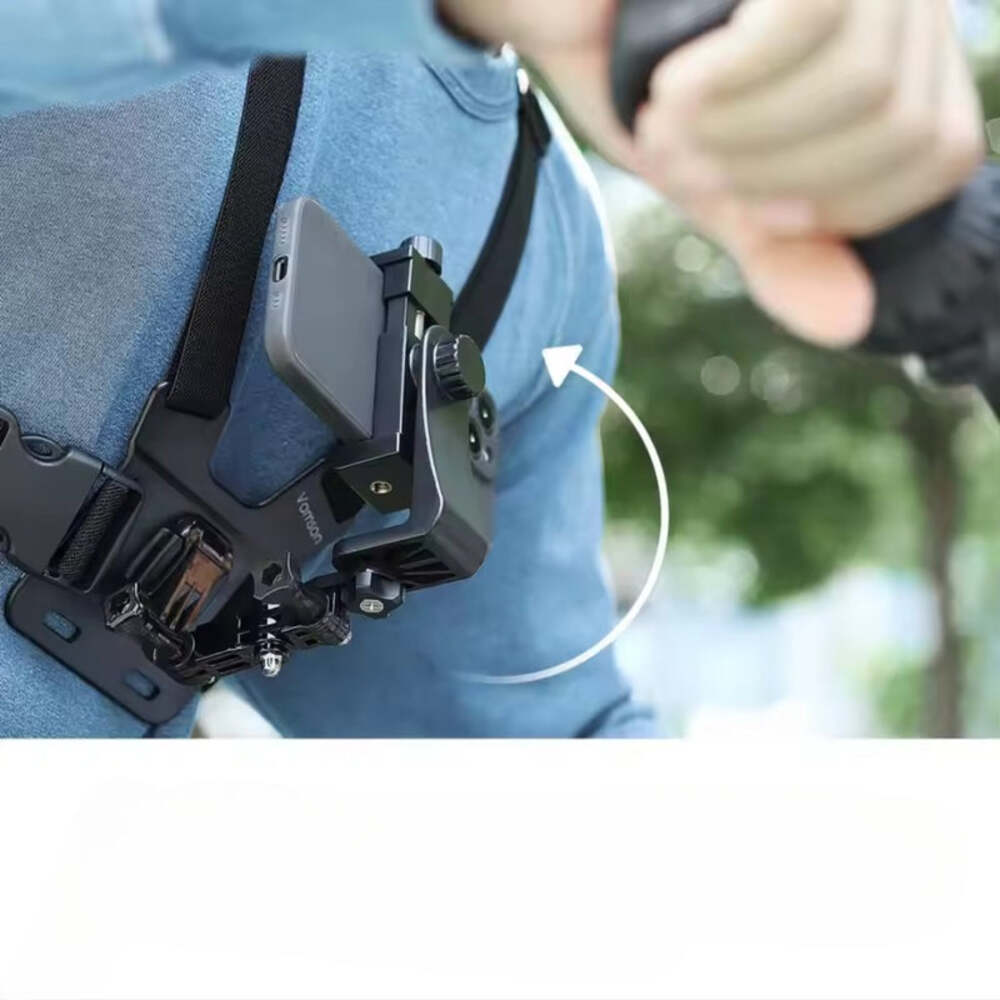 Vamson 360° Rotatable Smartphone Chest Strap Mount for iPhone & Samsung