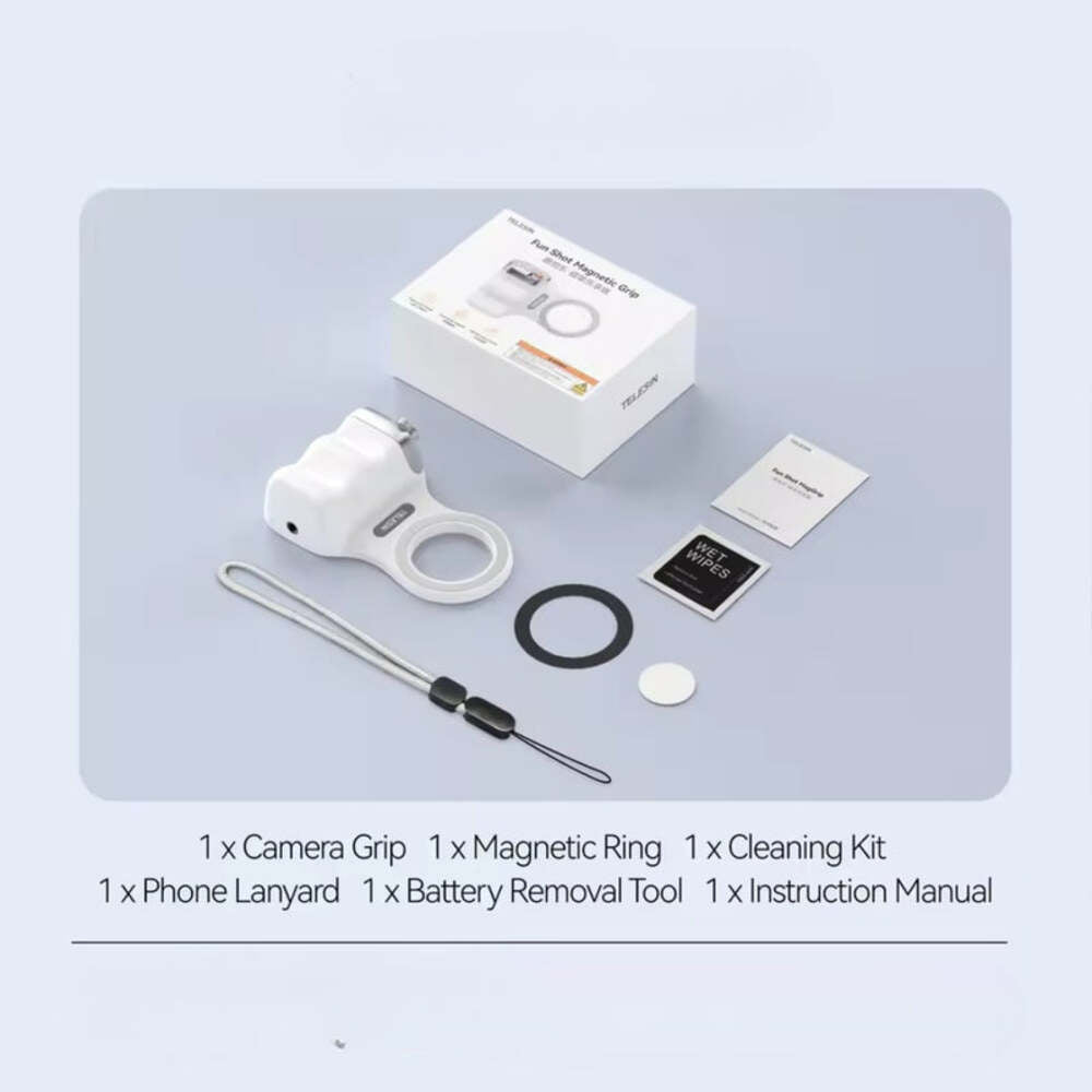 Magnetic Phone Grip with Remote