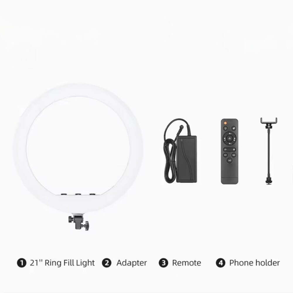 AMBITFUL 18/21'' 50W LED Ring Light Bi-Color 3000–6000K w/ Remote