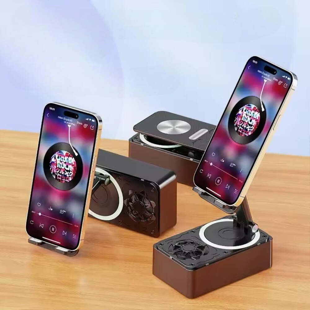 3-in-1 Bluetooth 5.3 Speaker Power Bank & Foldable Phone Stand