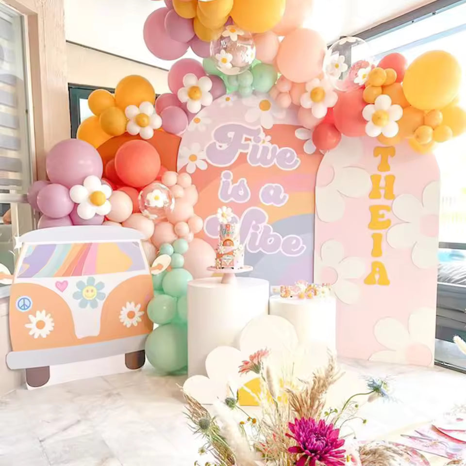 Mocsicka Double-Sided Solid Color Backdrop – Arch Cover for Wedding & Party Decor