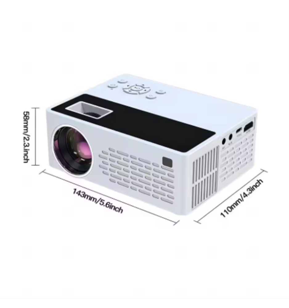 Besus J12C Mini Projector – 5000 Lumens 720P WiFi Portable HD