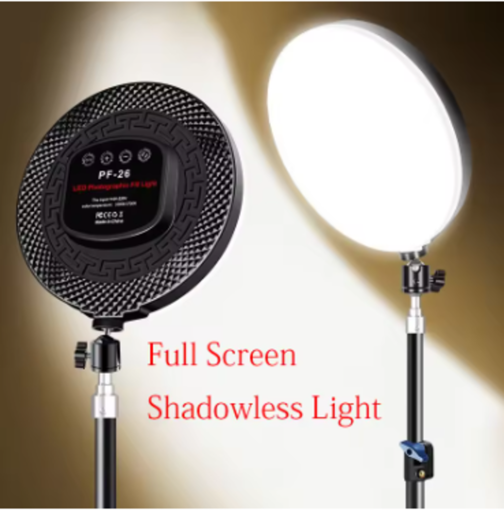 LED Fill Lamp Bi-Color Video Light Panel 2700K-5700K with Stand