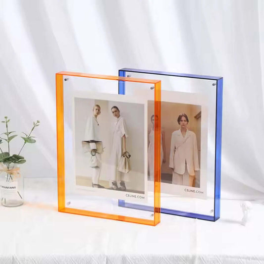 Transparent Acrylic Photo Frame – Wall & Tabletop Display for Posters, Paintings, Photos