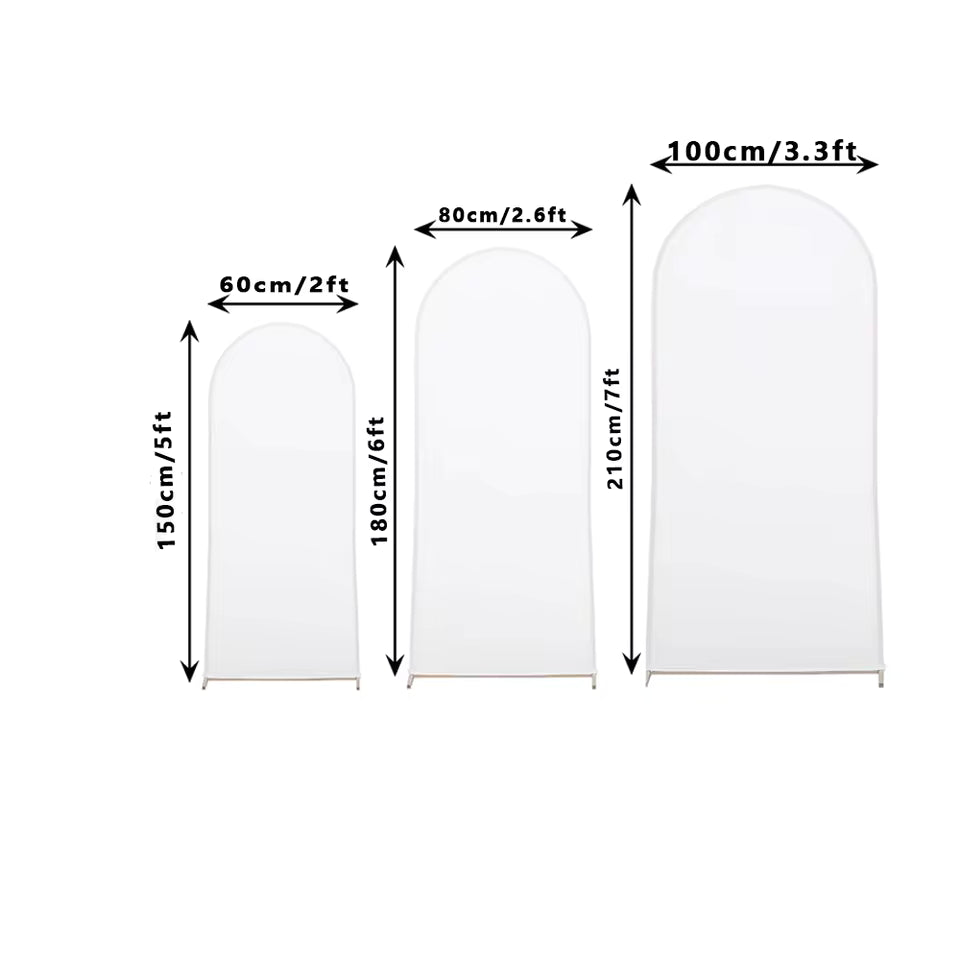 Mocsicka Double-Sided Solid Color Backdrop – Arch Cover for Wedding & Party Decor