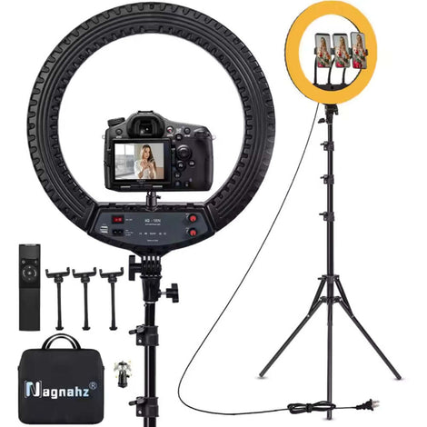 18'' Ring Light with Tripod 55W Dimmable Studio Light for Video & Makeup