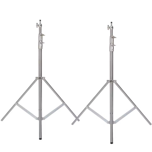 Professional Stainless Steel Heavy Duty C-Stand – 2.8-3.3m Studio Light Support with Tripod & Carrybag