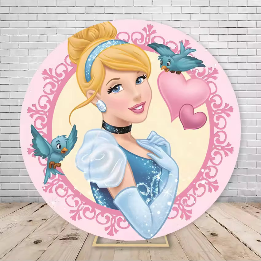 Round Disney Princess Castle Backdrop – Snow White Party Decoration