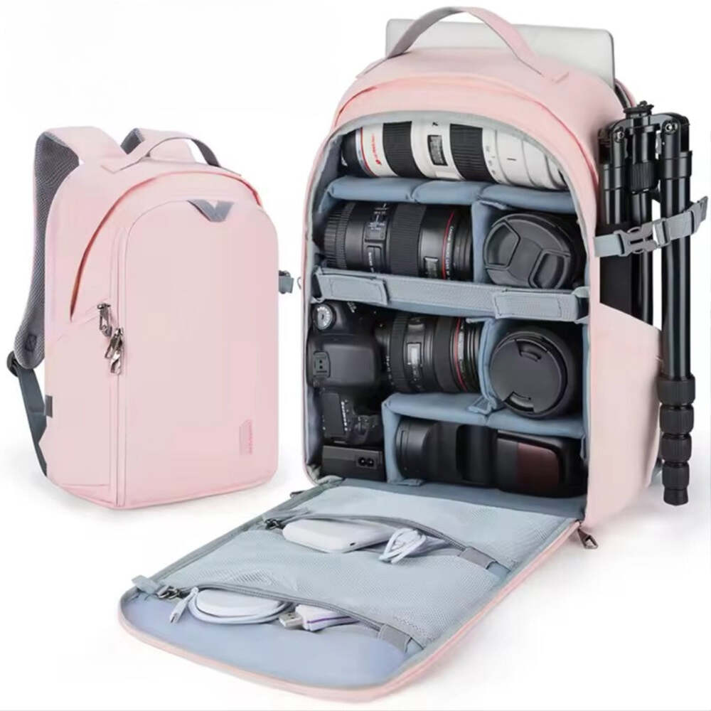 BAGSMART Waterproof DSLR Camera Backpack Shockproof Photo Bag
